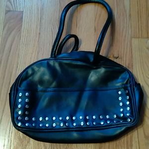Women's purse black w/ silver studs